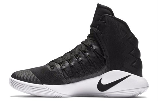 Nike Hyperdunk 2016 Cushioning Slip Resistant Mid Top Performance Basketball Shoes Women's Black White 844391-001 - фото 631836