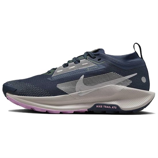 Nike React Pegasus Trail 5 Gore Tex Armory Navy Vintage Green Platinum Violet Women's FQ0912-400 - фото 632436