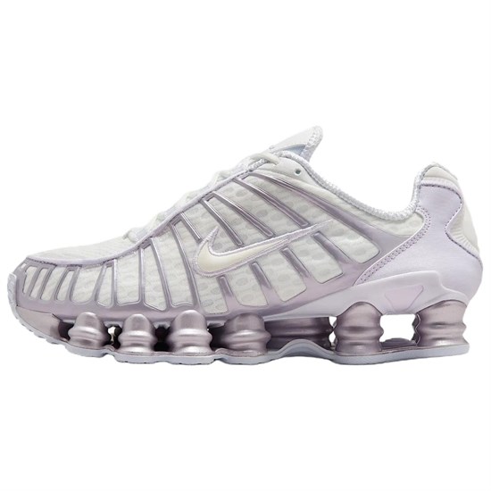 Nike Shox TL Series Anti Slip Wear Resistant Low Top Casual Running Shoes Women's White Purple AR3566-104 - фото 632757