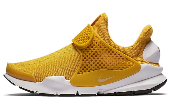 Nike Sock Dart Shock Absorbers With Slip Resistant Features Low Top Casual Shoes Women's Yellow White 848475-700 - фото 632770