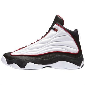 Jordan Pro Strong Cushioning High Top Basketball Shoes Men's Black Red White 407285-005