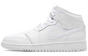 JORDAN 1 Mid Triple White 2020 GS 554725-126
