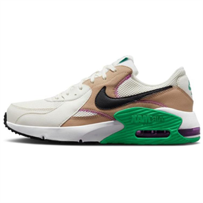 Nike Air Max Excee Slip Resistant And Breathable Low Top Casual Shoes Men's White Brown Green CD4165-117