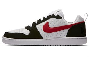 Nike Court Borough Low White Black Red 838937-102