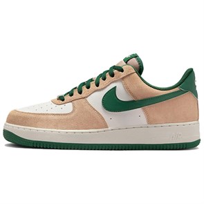 Nike Air Force 1 Abrasion Resistant Slip Resistant Low Top Skateboard Shoes Men's White Umber Green FQ8714-203