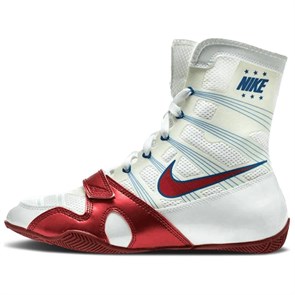 Nike HyperKO Anti Slip Wear Resistant High Top Training Shoes Men's White Red 477872-164