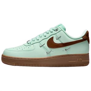 Nike Air Force 1 Anti Slip Wear Resistant Low Top Skateboard Shoes Women's Green Brown IB8894-329