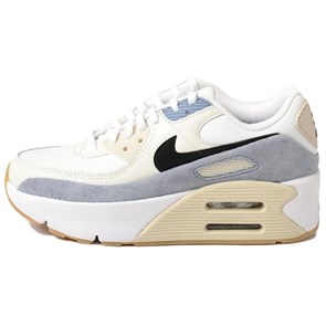 Nike Air Max 90 LV8 White Ashen Slate Light Orewood Brown Black Women's FD4328-106