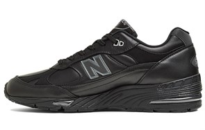 New Balance 991 Leather Black Grey Women's W991TK