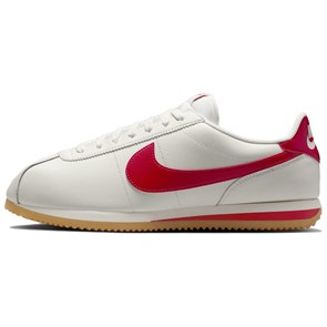 Nike Cortez Anti Slip Wear Resistant Low Top Casual Running Shoes Men's White Red DM4044-110