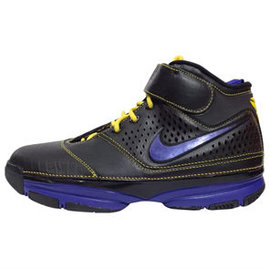 Nike Zoom Kobe 2 Anti Slip Wear Resistant Mid Top Vintage Basketball Shoes Men's Black 316022-051