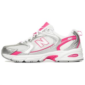 New Balance NB 530 Anti Slip Wear Resistant Low Top Running Shoes Women's Silver Pink U530RSB