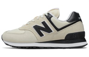 New Balance NB 574 Cushioning Low Top Running Shoes Women's Beige Black pz-2618109158785967593