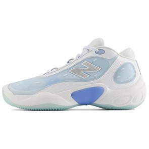 New Balance NB Fresh Foam BB V3 Anti Slip Wear Resistant Low Top Basketball Shoes Men's White Blue NBPEFS104W