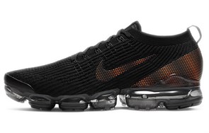 Nike Air VaporMax Flyknit 3 Black Total Orange Dark Smoke Grey CU1926-001