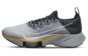 Nike Air Zoom Tempo Next% Flyknit Wolf Grey Metallic Gold Coin CI9923-008