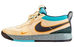 Nike Book 1 Mowabb PE Cushioning, Slip Resistant, And Abrasion Resistant Low Top Basketball Shoes Men's Yellow Blue IF2406-200