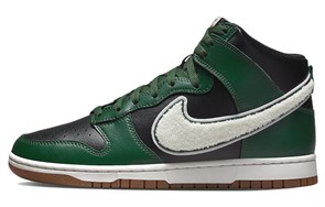 Nike Dunk High Chenille Swoosh Black Green DR8805-001