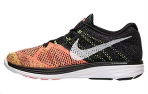Nike Flyknit Lunar 3 Orange Toe 698181-007
