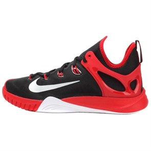 Nike Hyperrev Shock Absorbers With Slip Resistant Features Low Top Basketball Shoes Men's Black White Red 705371-006