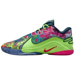 Nike LeBron 22 Anti Slip Wear Resistant Low Top Basketball Shoes Men's Blue Green HV8451-400