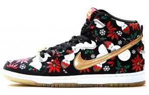 Nike Sb Dunk High Concepts Ugly Christmas Sweater Black 635525-006