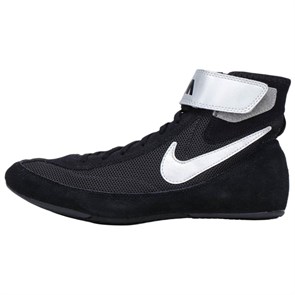 Nike SpeedSweep 7 Anti Slip Wear Resistant High Top Training Shoes Men's Black Silver 366683-004