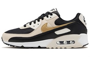 Nike Air Max 90 Black Metallic Gold Summit White Women's DB9578-001
