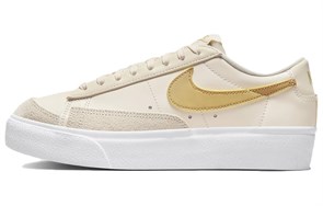 Nike Blazer Low Platform Pale Ivory White Saturn Gold Women's DJ0292-113