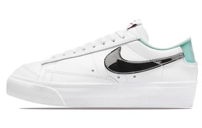 Nike Blazer Low Platform White Black Mint Foam Iridescent Women's DQ7654-100