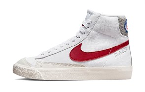 Nike Blazer Mid '77 White Light Smoke Grey Phantom Gym Red GS DH9700-100