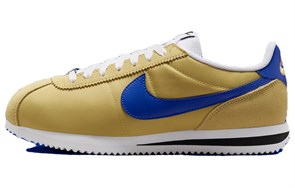 Nike Cortez Abrasion Resistant Low Top Running Shoes Women's Yellow Blue DZ2795-701