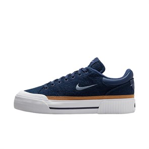 Nike Court Legacy Lift Midnight Navy Flax White Women's FZ2606-400