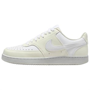 Nike Court Vision Anti Slip Wear Resistant Low Top Skateboard Shoes Women's Yellow White DH3158-005