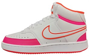 Nike Court Vision Mid Shoes For White/Pink Women's DD8494-181
