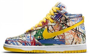 Nike Dunk High Scribble GS 728443-100
