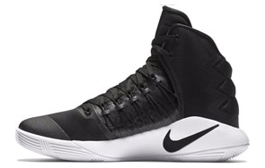Nike Hyperdunk 2016 Cushioning Slip Resistant Mid Top Performance Basketball Shoes Women's Black White 844391-001