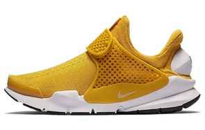 Nike Sock Dart Shock Absorbers With Slip Resistant Features Low Top Casual Shoes Women's Yellow White 848475-700