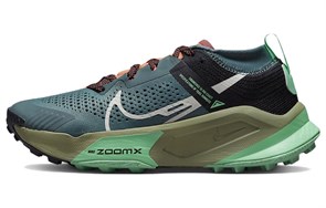 Nike ZoomX Zegama Mineral Slate Black Green Glow Light Bone Women's DH0625-300