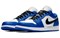 JORDAN 1 Low Hyper Royal Orange Peel 553558-401 - фото 485550