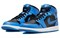 JORDAN 1 Mid University Blue Black DQ8426-401 - фото 486488