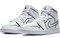 Jordan 1 Mid Iridescent Reflective White Women's CK6587-100 - фото 496833