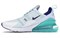 Nike Air Max 270 White Hyper Jade Deep Royal Blue CI2451-100 - фото 518618