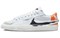 Nike Blazer Low 77 Jumbo White Summit White Magma Orange Black DV6484-100 - фото 526820
