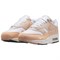 Nike Air Max 1 Anti Slip Wear Resistant Low Top Casual Shoes Women's White Brown HF1194-100 - фото 545349