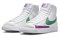 Nike Blazer Mid 77 Vintage White Green Fuchsia Women's CZ1055-123 - фото 551617