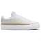 Nike Court Legacy Anti Slip Wear Resistant Low Top Skateboard Shoes Women's White Yellow DM7590-106 - фото 552647