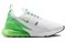 Nike Women's Air Max 270 'White Green Shock' AH6789-117 - фото 561060