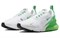 Nike Women's Air Max 270 'White Green Shock' AH6789-117 - фото 561061