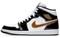 Jordan 1 Mid Patent Black White Gold 2019 pz-1633262010732317783 - фото 562595
